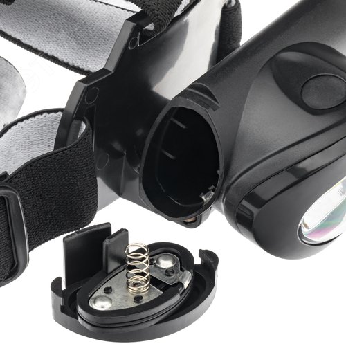 Фонарь налобный, на батарейках, регулируемый ремень, 5Вт, 3хААА - фото 4