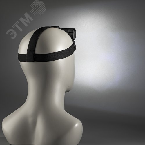 Фонарь налобный, на батарейках, регулируемый ремень, 5Вт, 3хААА - фото 6