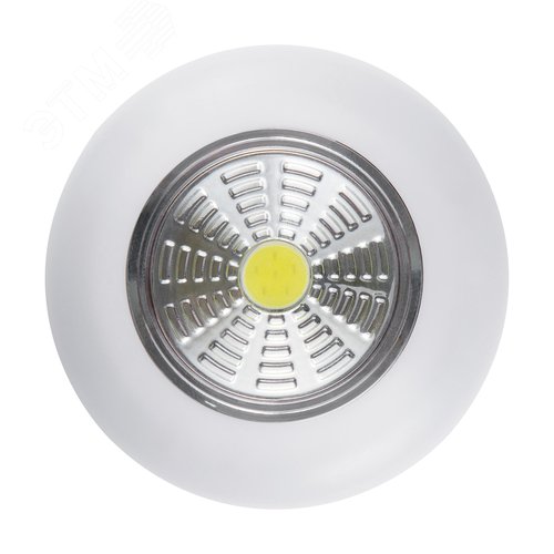 Фонарь-подсветка настенный на батарейках PUSHLIGHT самоклеящийся замена батареек без отклеивания диодный 3Вт 3хААА 29097 1 Ritter - фото 1