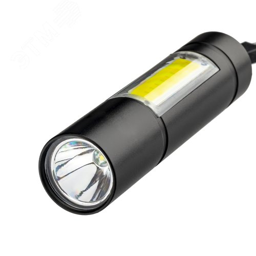 Фонарь ручной, аккумуляторный, основной и боковой источник света, литиевый аккумулятор, 10Вт, 600 мАч - фото 2