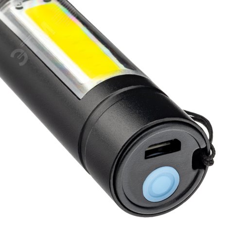 Фонарь ручной, аккумуляторный, основной и боковой источник света, литиевый аккумулятор, 10Вт, 600 мАч - фото 5