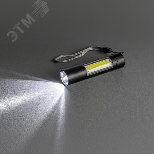 Фонарь ручной, аккумуляторный, основной и боковой источник света, литиевый аккумулятор, 10Вт, 600 мАч - фото 6