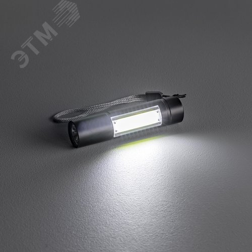 Фонарь ручной, аккумуляторный, основной и боковой источник света, литиевый аккумулятор, 10Вт, 600 мАч - фото 7