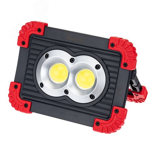 Изображение товара Фонарь прожекторный, аккумуляторный, три режима работы, функция Powerbank, 11Вт, 1100Лм, IP65, 29132 9, Ritter (шт)