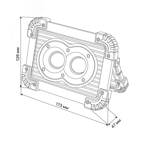 Фонарь прожекторный, аккумуляторный, три режима работы, функция Powerbank, 11Вт, 1100Лм, IP65, 29132 9, Ritter - фото 12