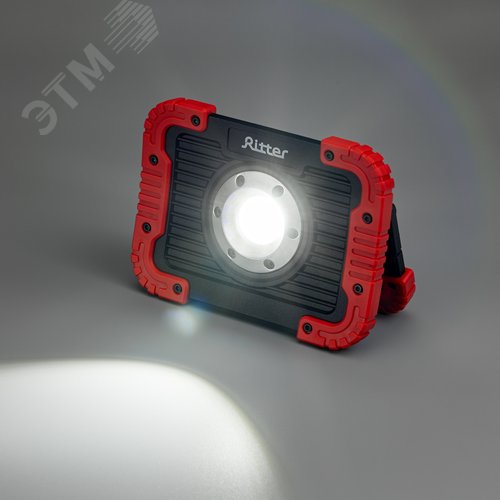 Фонарь прожекторный, аккумуляторный, три режима работы, функция Powerbank, 15Вт, 1100Лм, IP65, 29134 3, Ritter - фото 5