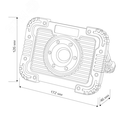 Фонарь прожекторный, аккумуляторный, три режима работы, функция Powerbank, 15Вт, 1100Лм, IP65, 29134 3, Ritter - фото 8