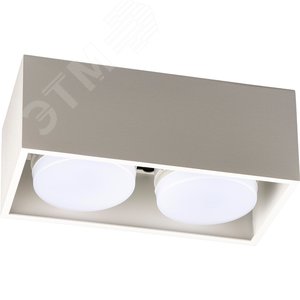 Светильник накладной, ARTON, прямоугольник, 200х100х80мм, 2хGX53, алюминий, белый - фото 1