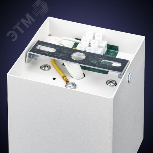 Светильник накладной, ARTON, квадрат, 80х80х100мм, GU10, алюминий, белый - фото 5