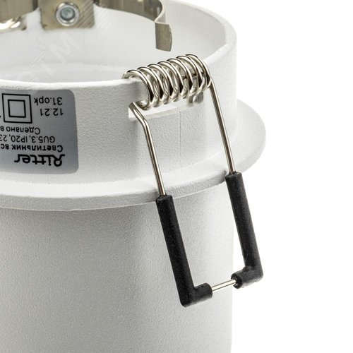 Светильник встраиваемый, ARTIN, цилиндр, 68х68х68мм, монтажное отверстие 65х65мм, GU5.3, алюминий, белый, 51413 8, Ritter - фото 5