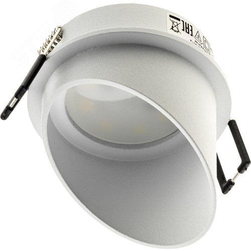 Светильник встраиваемый, ARTIN, цилиндр, 68х68х68мм, монтажное отверстие 65х65мм, GU5.3, алюминий, белый, 51413 8, Ritter - фото 1