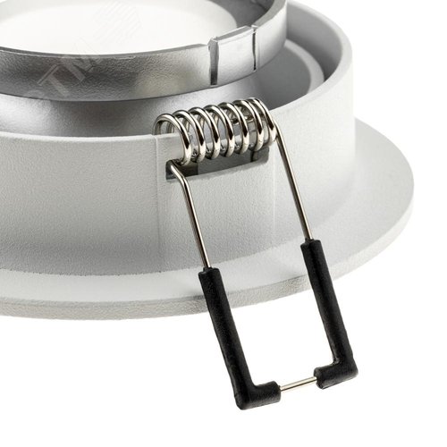 Светильник встраиваемый, ARTIN, скрытая лампа, круг, 92х92х40мм, монтажное отверстие 80х80мм, GU5.3, алюминий, белый - фото 5