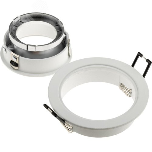 Светильник встраиваемый, ARTIN, скрытая лампа, круг, 92х92х40мм, монтажное отверстие 80х80мм, GU5.3, алюминий, белый - фото 4