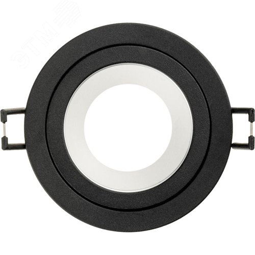 Светильник встраиваемый, ARTIN, скрытая лампа, круг, 92х92х40мм, монтажное отверстие 80х80мм, GU5.3, алюминий, черный - фото 2
