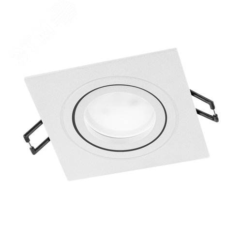 Светильник встраиваемый, ARTIN, квадрат, 94х94х25мм, монтажное отверстие 75х75мм, GU5.3, алюминий, белый - фото 1