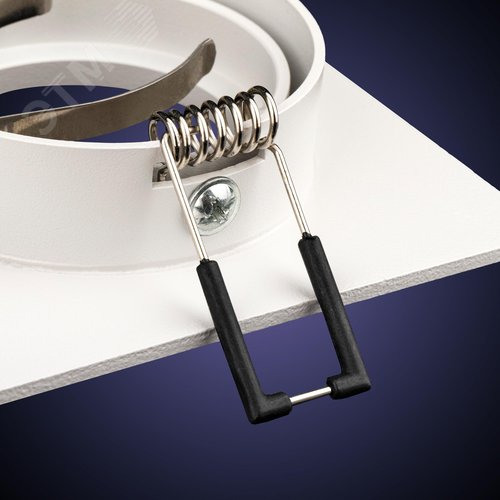 Светильник встраиваемый, ARTIN, квадрат, 94х94х25мм, монтажное отверстие 75х75мм, GU5.3, алюминий, белый - фото 6