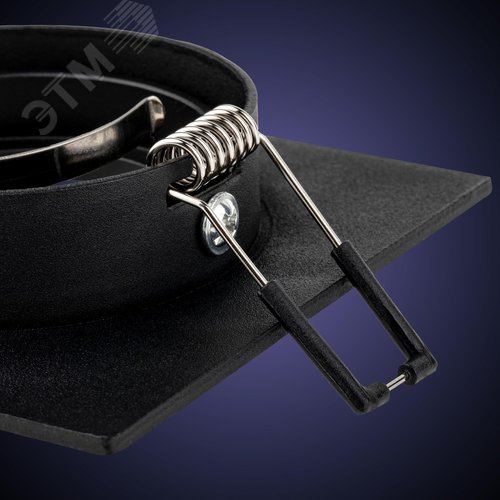 Светильник встраиваемый, ARTIN, квадрат, 94х94х25мм, монтажное отверстие 75х75мм, GU5.3, алюминий, черный - фото 5