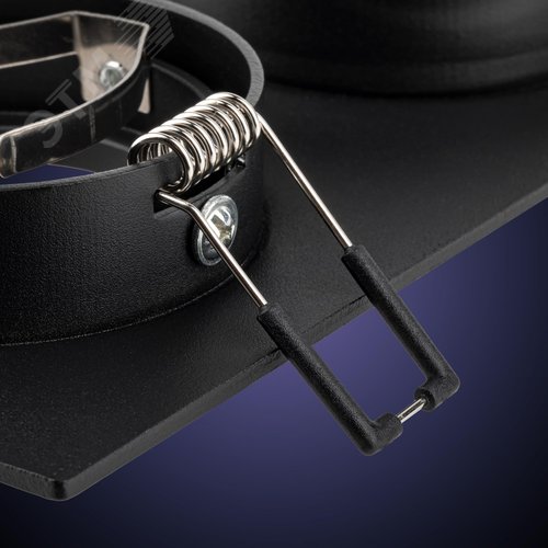 Светильник встраиваемый, ARTIN, прямоугольник, 175х94х25мм, монтажное отверстие 75х150мм, 2хGU5.3, алюминий, черный - фото 4