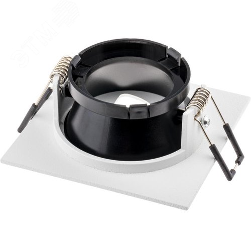 Светильник встраиваемый, ARTIN, квадрат, 87х87х38мм, монтажное отверстие 75х75мм, GU5.3, алюминий, белый, 51433 6, Ritter - фото 4