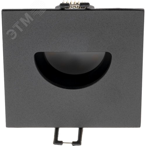 Светильник встраиваемый, ARTIN, квадрат, 87х87х38мм, монтажное отверстие 75х75мм, GU5.3, алюминий, черный, 51434 3, Ritter - фото 3