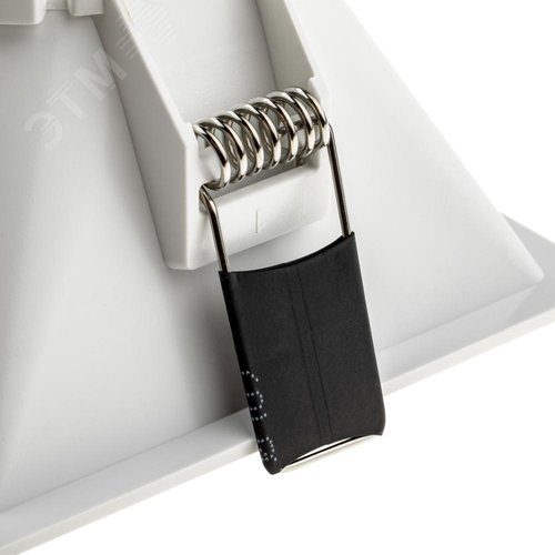 Светильник встраиваемый, ARTIN, скрытая лампа, квадрат, 94х94х52мм, монтажное отверстие 85х85мм, GU5.3, поликарбонат, белый, 51437 4, Ritter - фото 6