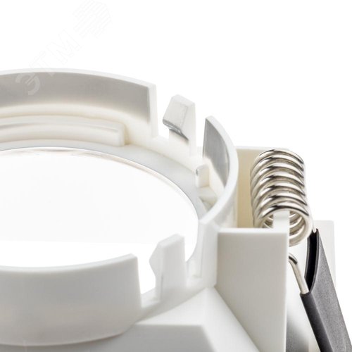 Светильник встраиваемый, ARTIN, скрытая лампа, квадрат, 84х84х35мм, монтажное отверстие 75х75мм, GU5.3, поликарбонат, белый, 51439 8, Ritter - фото 6