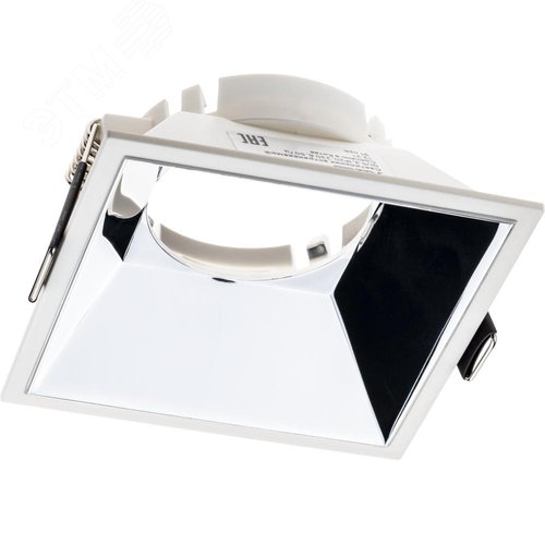 Светильник встраиваемый, ARTIN, скрытая лампа, квадрат, 84х84х35мм, монтажное отверстие 75х75мм, GU5.3, поликарбонат, белый, 51439 8, Ritter - фото 4