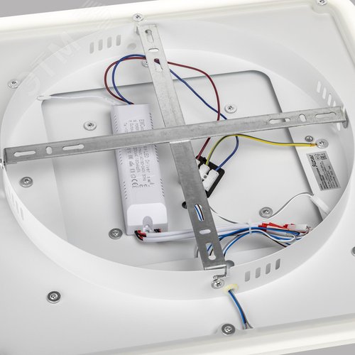 Люстра потолочная светодиодная диммируемая, GALASSIA, с ДУ, 3 режима, 470х470х55мм, 94Вт, 2700K+6400K/4200K/6400K+2700К, 43м, белый - фото 7