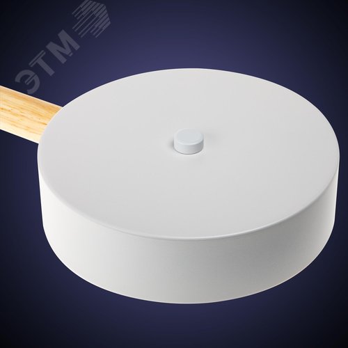 Люстра потолочная светодиодная диммируемая, SCANDIA, с ДУ, 3 режима, 520х520х170мм, 45Вт, 2700К/4200К/6400К, 17м, белый/дерево - фото 7