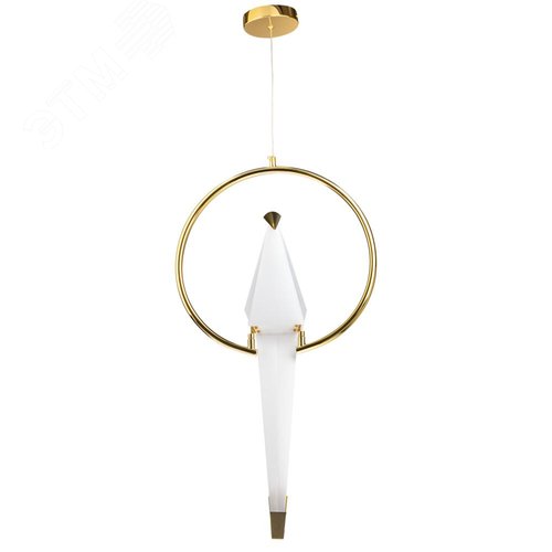 Светильник подвесной светодиодный, декоративный, BIRDIE, 415х330х1200мм, 4000К, золото - фото 3