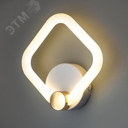 Светильник настенный светодиодный бра, OTTIMO, 200х80х210, 20Вт, 9м, белый/золото - фото 4