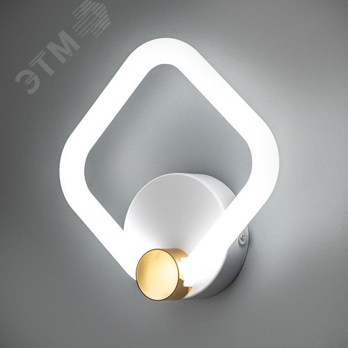 Светильник настенный светодиодный бра, OTTIMO, 200х80х210, 20Вт, 9м, белый/золото - фото 5