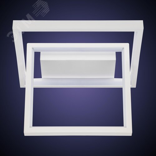 Люстра потолочная светодиодная, FALENA, 3 режима, 250x250x215мм, 24Вт, 2700K/4200K/6400K, 9м, белый - фото 4