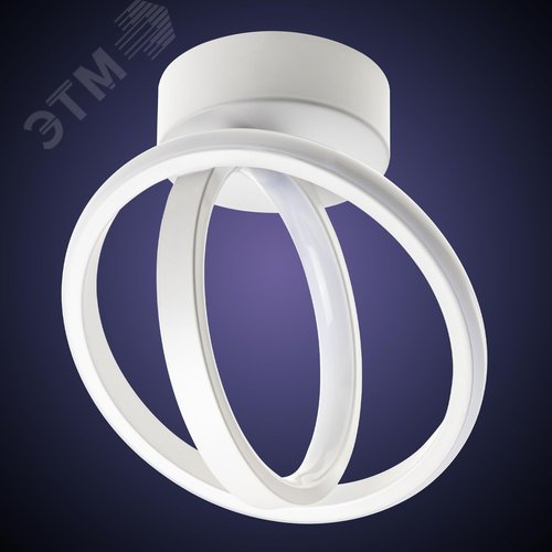 Люстра потолочная светодиодная, FALENA, 3 режима, 220x220x180мм, 24Вт, 2700K/4000K/6400K, 9м, белый - фото 4