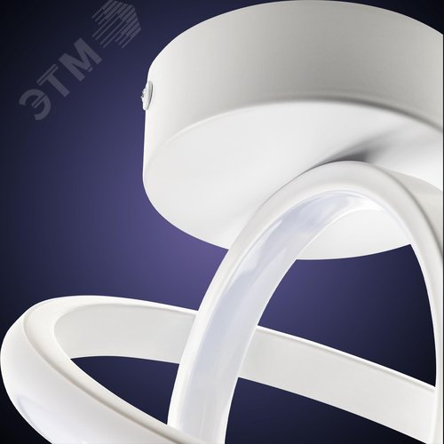 Люстра потолочная светодиодная, FALENA, 3 режима, 220x220x180мм, 24Вт, 2700K/4000K/6400K, 9м, белый - фото 5