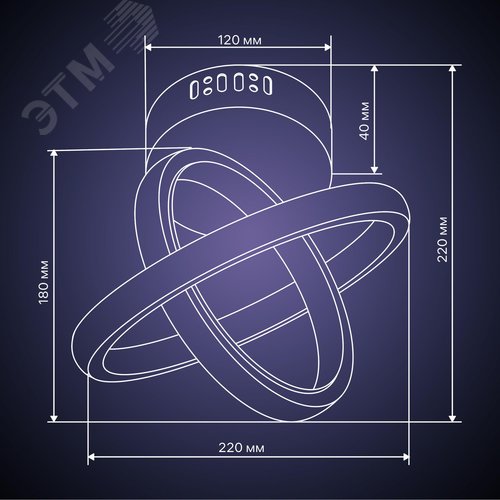Люстра потолочная светодиодная, FALENA, 3 режима, 220x220x180мм, 24Вт, 2700K/4000K/6400K, 9м, белый - фото 12