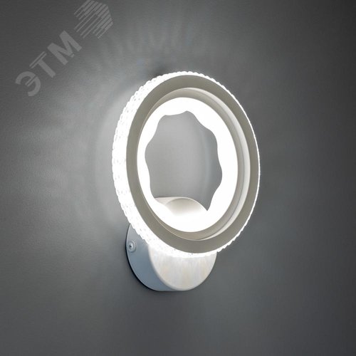 Светильник настенный светодиодный бра, LUCIDO, 195x55x230мм, 24Вт, 9м, белый - фото 6