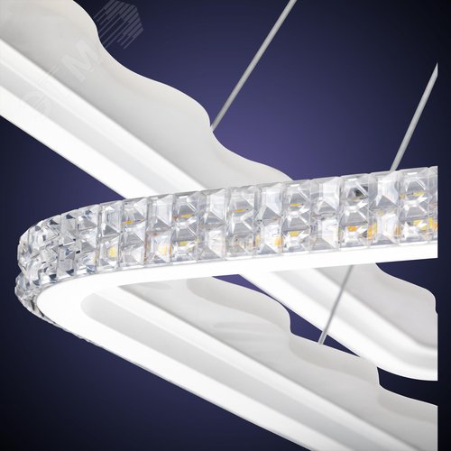 Люстра потолочная светодиодная диммируемая, LUCIDO, с ДУ, 3 режима, 600x600x1000мм, 284Вт, 2700К+6400К, 4200К/6400К+2700К, 86м, белый - фото 5