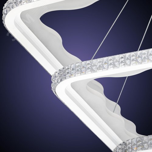 Люстра потолочная светодиодная диммируемая, LUCIDO, с ДУ, 3 режима, 600x600x1000мм, 284Вт, 2700К+6400К, 4200К/6400К+2700К, 86м, белый - фото 6