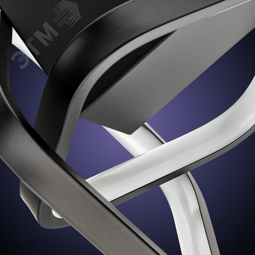 Люстра потолочная светодиодная, FALENA, 3 режима, 220x200x225мм, 30Вт, 2700K/4200K/6400K, 6м, черный - фото 5