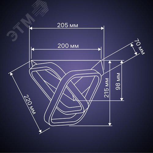 Люстра потолочная светодиодная, FALENA, 3 режима, 220x200x225мм, 30Вт, 2700K/4200K/6400K, 6м, черный - фото 11