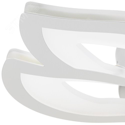 Люстра потолочная светодиодная диммируемая, LEGAN E, 3 режима, 500х475х85 мм, 48 Вт, 2700 K / 4200 K / 6400 K, 22 м, белый - фото 3