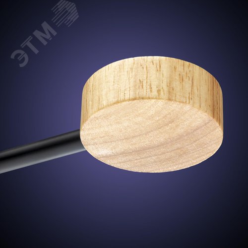 Люстра потолочная светодиодная диммируемая, SCANDIA, с ДУ, 3 режима, 970x970x60мм, 84Вт, 2700K/4200K/6400K, 29м, серый/черный/дерево - фото 7