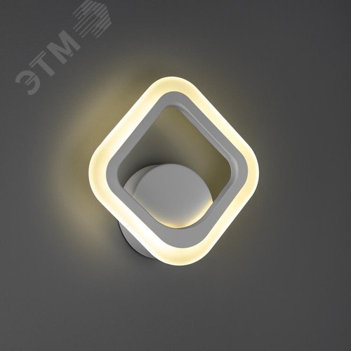 Светильник настенный светодиодный бра, PALERMO, 200x200x45мм, 15Вт, 5м, белый - фото 3