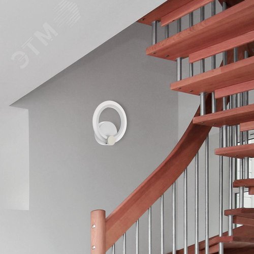 Светильник настенный светодиодный бра, ROLO, 3 режима, 180x185x55мм, 15Вт, 2700К/4200К/6400К, 5м, белый - фото 5