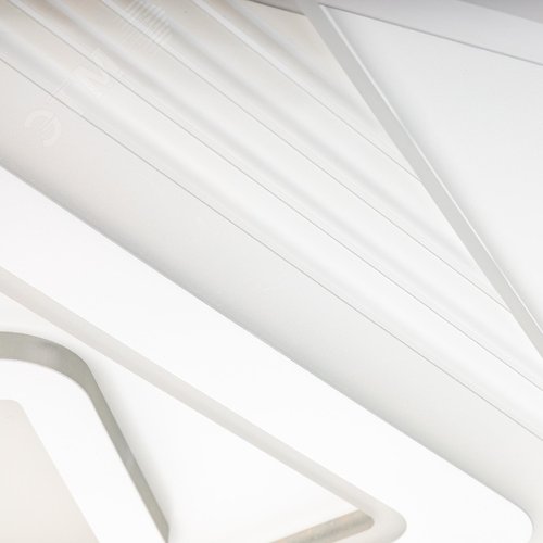 Люстра потолочная светодиодная диммируемая, BRIENNO, с ДУ, 3 режима, 520х520х50мм, 100Вт, 2700+6400K/4200K/6400+2700K, 35м, белый - фото 6