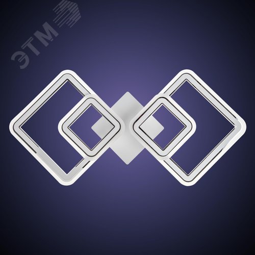 Люстра потолочная светодиодная диммируемая, SERENITA с ДУ, 3 режима, 650х320х85мм, 84 Вт, 2700+6400К/4200К/6400+2700К, 26м, белый/хром - фото 4