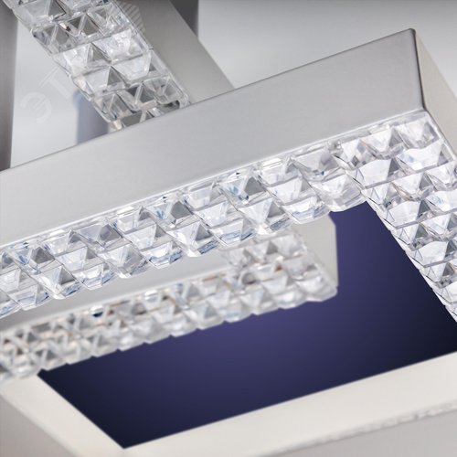 Люстра потолочная светодиодная диммируемая, SERENITA, с ДУ, 3 режима, 405х405х170мм, 108Вт, 2700К/4200К/6400К, 33м, белый - фото 6