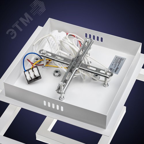 Люстра потолочная светодиодная диммируемая, SERENITA, с ДУ, 3 режима, 405х405х170мм, 108Вт, 2700К/4200К/6400К, 33м, белый - фото 8