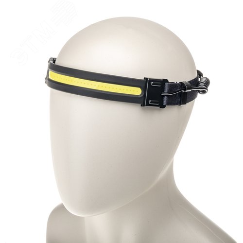 Фонарь налобный, аккумуляторный, LED COB, гибкая панель, регулируемый ремень, датчик движения, 5 режимов работы, 7Вт, 1200 мАч, 300Лм, IP44 - фото 3